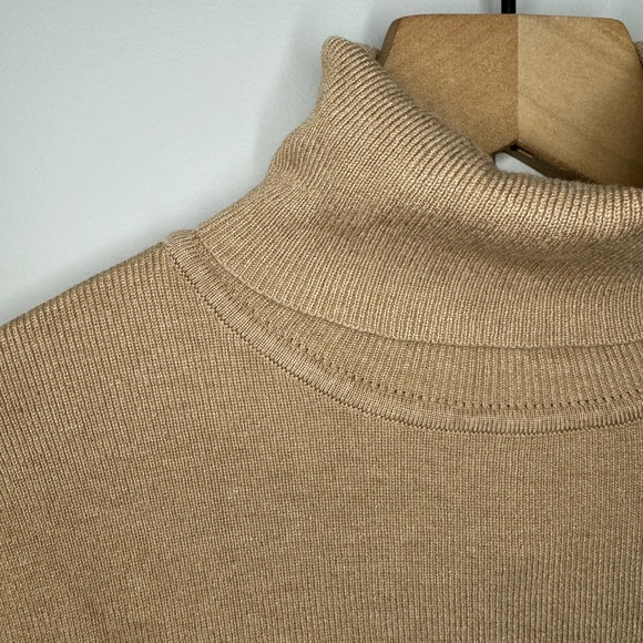 Chico’s NWT Rachel turtleneck basic layer camel sweater large - Picture 4 of 8